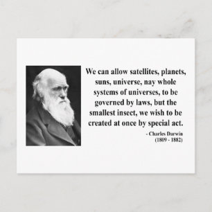 Charles Darwin Quote 4b Postcard