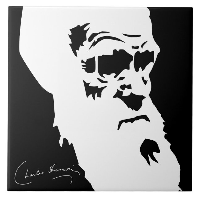 Charles Darwin Tile (Front)