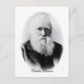 Charles Darwin Vignette Postcard