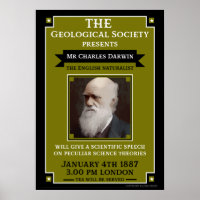 Charles Darwin Vintage Repro Retro Wall Art