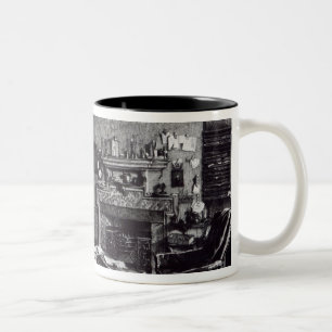 Charles Darwin's study at Down House, 1882 Two-Tone Coffee Mug