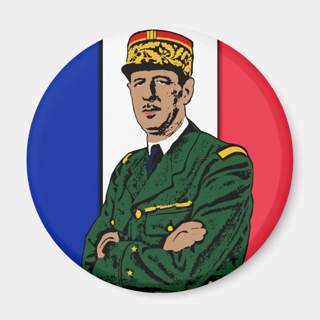 Charles de Gaulle Magnet (Front)
