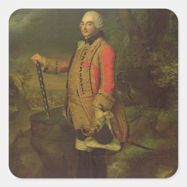 Charles de Rohan  Prince de Soubise Square Sticker (Front)
