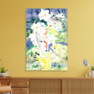 Charles Demuth Narcissi 1917 Vintage Watercolor Canvas Print