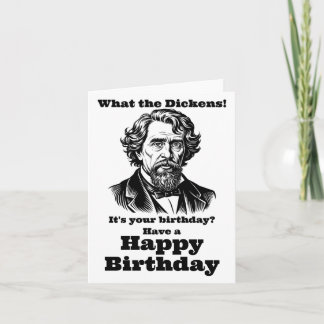 Charles Dickens Birthday Card