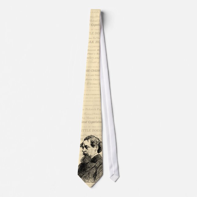 Charles Dickens Cream Tie (Front)