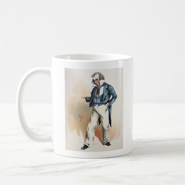 Charles Dickens, Dombey and Sons, Capt. Cuttle Coffee Mug (Left)