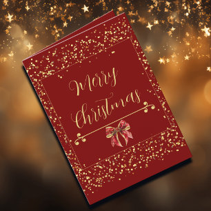 Charles Dickens Inspired Red Vintage Card