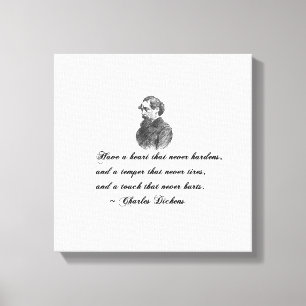 Charles Dickens Our Mutual Friend Quote Canvas Print
