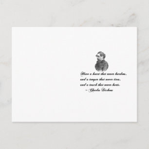 Charles Dickens Our Mutual Friend Quote Postcard