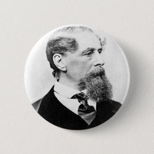 Charles Dickens Photo 2 Inch Round Button