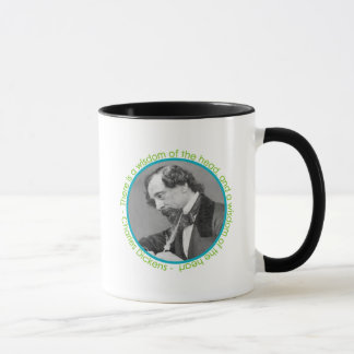 Charles Dickens Portrait With Quote Mug