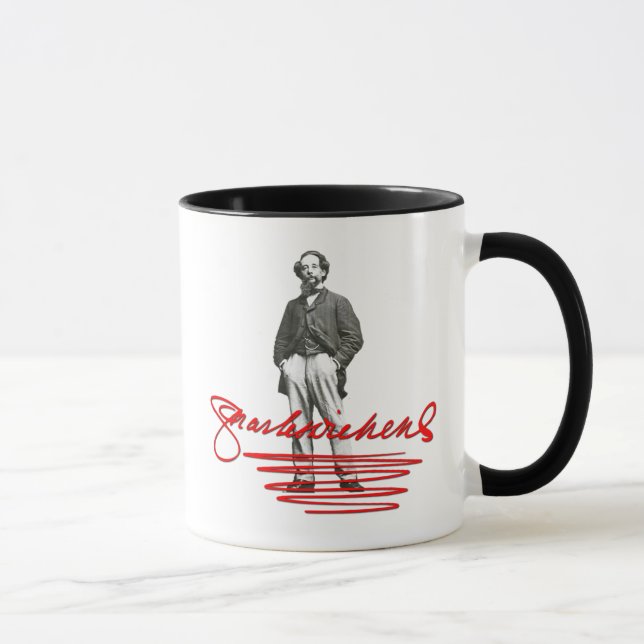 Charles Dickens Signature Mug (Droite)