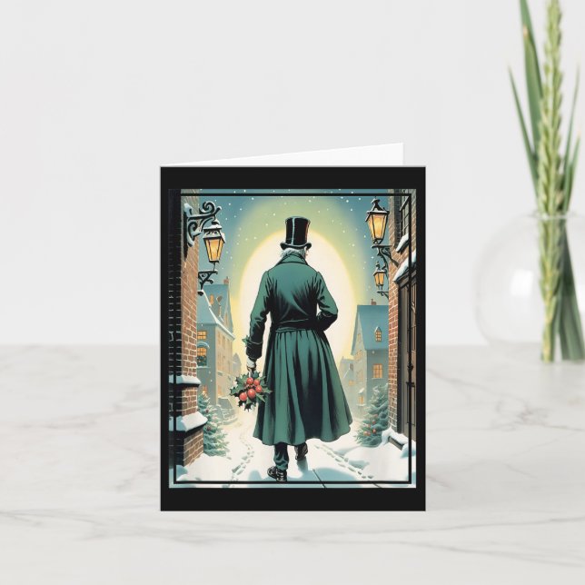 Charles Ens Christmas Clic Book Ebeneezer Scrooge  Card (Front)