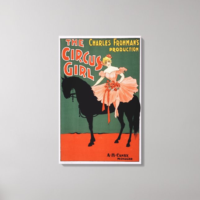 Charles Frohman's Production, The Circus Girl 3 Canvas Print (Front)