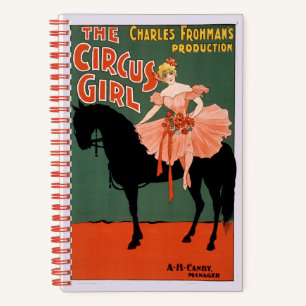 Charles Frohman's Production, The Circus Girl 3 Notebook