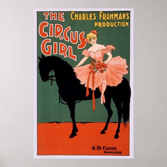 Charles Frohman's Production, The Circus Girl 3 Poster (Front)