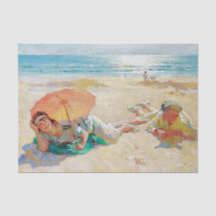 Charles Garabed Atamian 1920's Couple at the Beach Tissue Paper