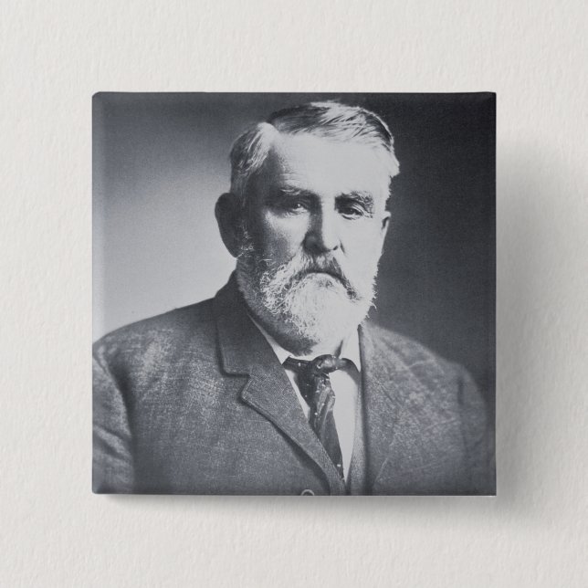 Charles Goodnight (b/w photo) 2 Inch Square Button (Front)