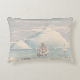 Charles Hamilton Smith - Beaufort Island and Mount Accent Pillow