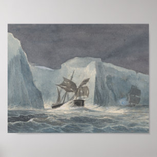 Charles Hamilton Smith - The Erebus Passing Poster