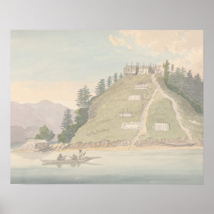 Charles Hamilton Smith -Village of Friendly Indian Poster