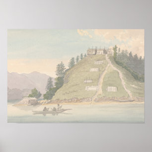 Charles Hamilton Smith -Village of Friendly Indian Poster