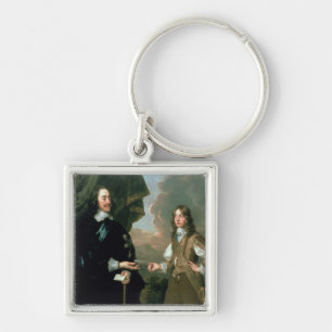 Charles I and James, Duke of York , c.1647 Keychain