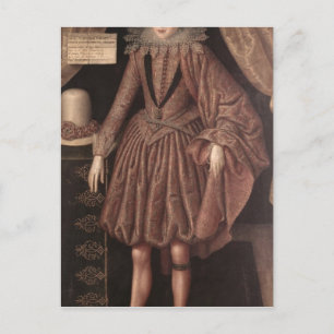 Charles I as Prince of Wales, c.1612-13 Postcard