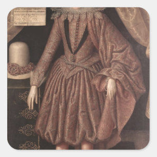 Charles I as Prince of Wales, c.1612-13 Square Sticker