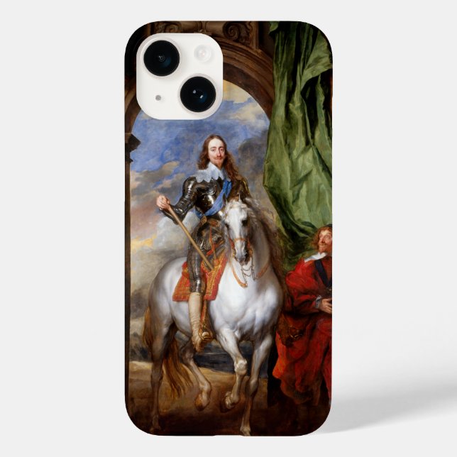 Charles I on Horseback by Van Dyck Case-Mate iPhone Case (Back)