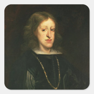 Charles II  of Spain Square Sticker