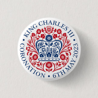 Charles III Coronation 1 Inch Round Button