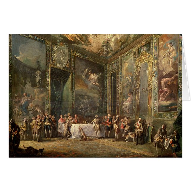 Charles III de Borbon, déjeunant avant le sien (Devant horizontal)