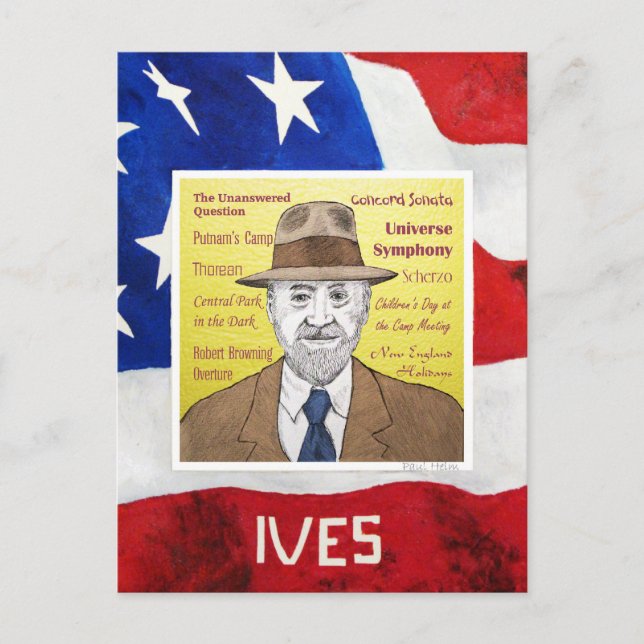Charles Ives Postcard (Front)