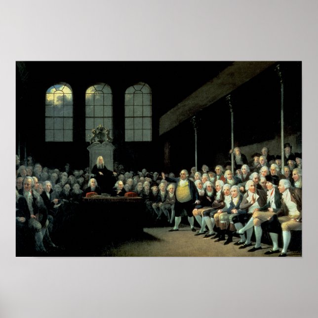 Charles James Fox  Addressing the House Poster (Front)