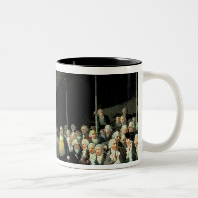 Charles James Fox  Addressing the House Two-Tone Coffee Mug (Right)