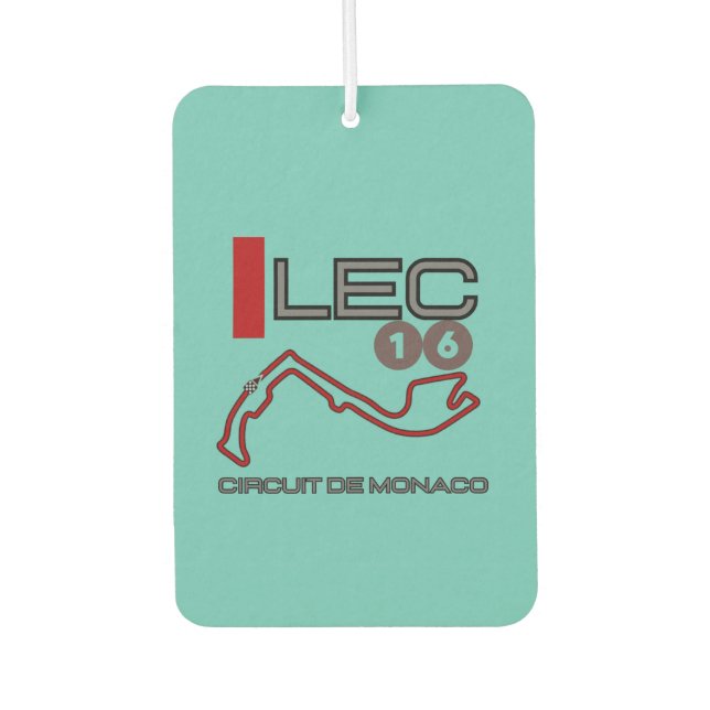 Charles Leclerc, Formula 1, Monaco Grand Prix Air Freshener (Front)