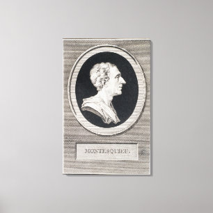 Charles Louis de Secondat, Baron de Montesquieu Canvas Print