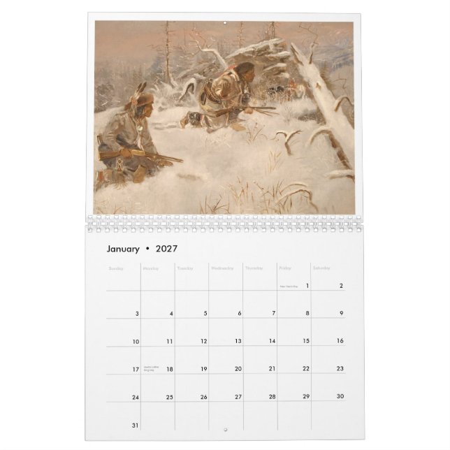 Charles M Russell's America Calendar (Jan 2027)