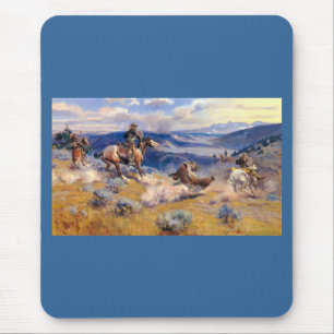 Charles M. Russell's Loops and Swift Horses (1916) Mouse Pad