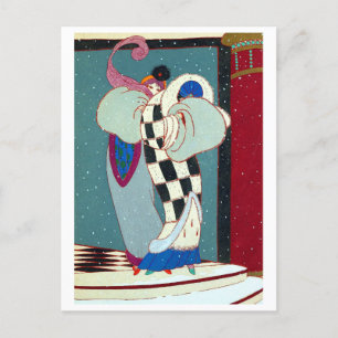 Charles Marin Fashion Holiday Postcard