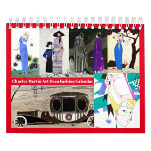 Charles Martin Art Deco Fashion Calendar