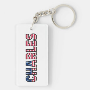 Charles Name Vorname USA Flagge Anhänger Schlüssel Keychain