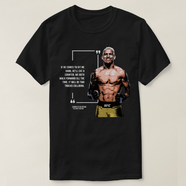 Charles Oliveira Quotes Classic Tshirt Essential T (Design Front)