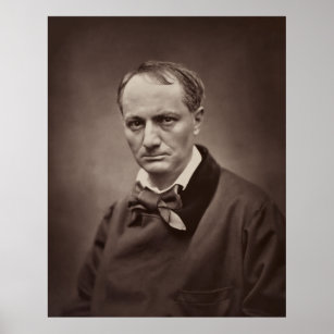 Charles Pierre Baudelaire Portrait Étienne Carjat Poster