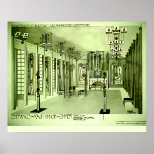Charles Rennie Mackintosh 1901 Drawing Poster