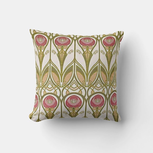 Charles Rennie Mackintosh design Throw Pillow (Front)
