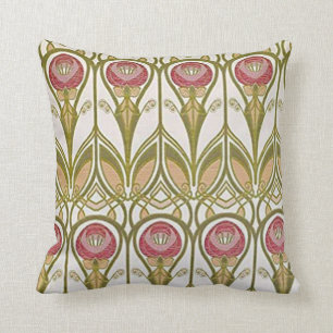 Charles Rennie Mackintosh design Throw Pillow