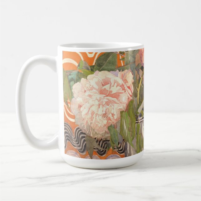 Charles Rennie Mackintosh - Peonies Coffee Mug (Left)